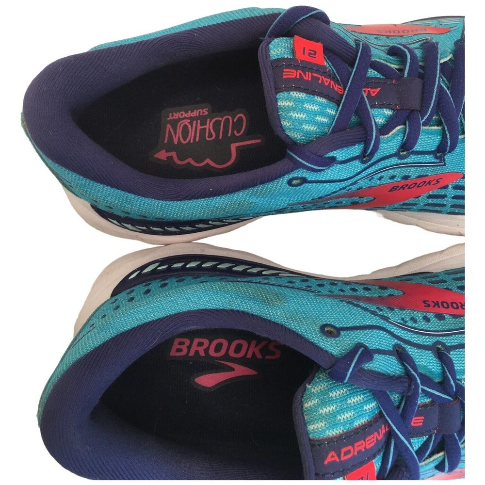 Brooks Womens Adrenaline 21 Guiderails DNA Loft Cushion Support Teal Green 10 - Picture 5 of 10